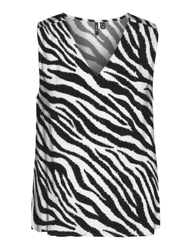 VMEASY JOY S/L V-NECK TOP WVN GA