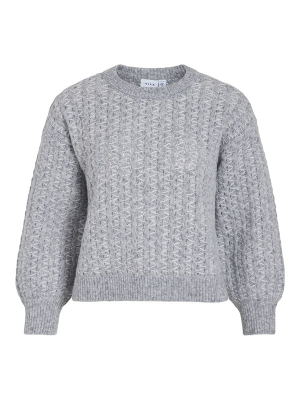 VIRYLEIGH O-NECK L/S KNIT TOP