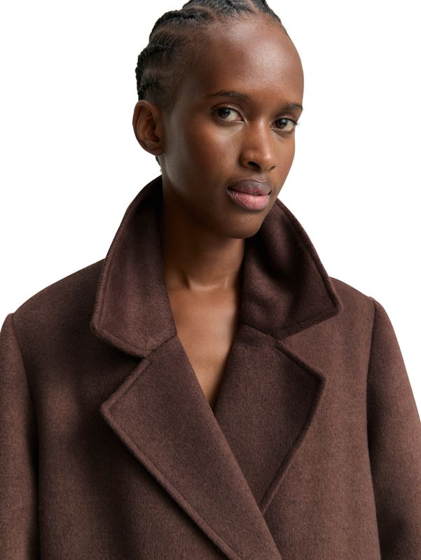 Loose Fit Wollmantel