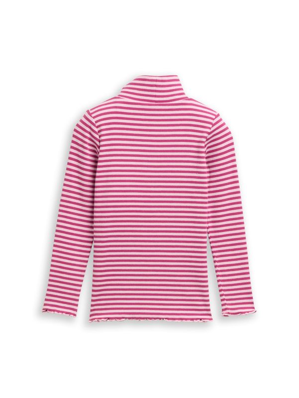 Ripp Langarmshirt mit Streifenmuster