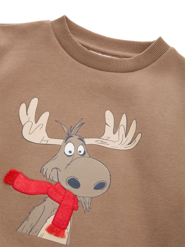 Basic Sweatshirt mit Print