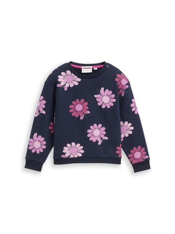Cropped Sweatshirt mit Allover-Print