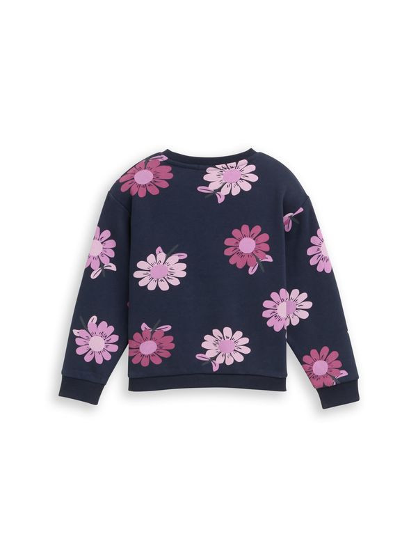 Cropped Sweatshirt mit Allover-Print