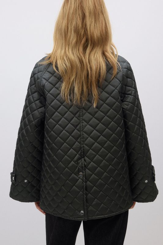 Cordouroy collar quilted Jacket