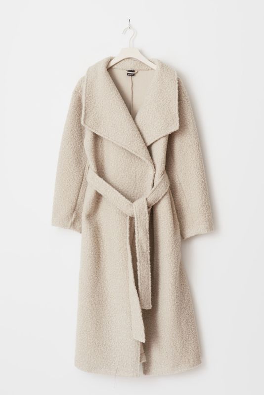 Soft Boucle long coat