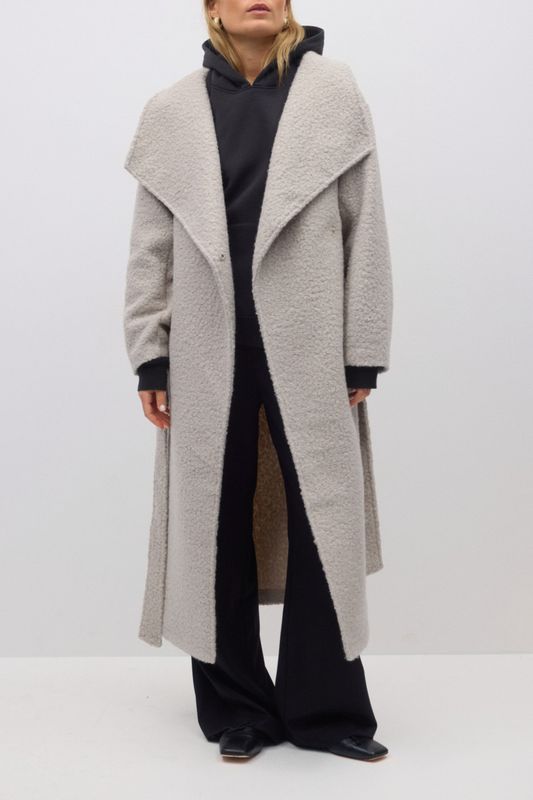 Soft Boucle long coat