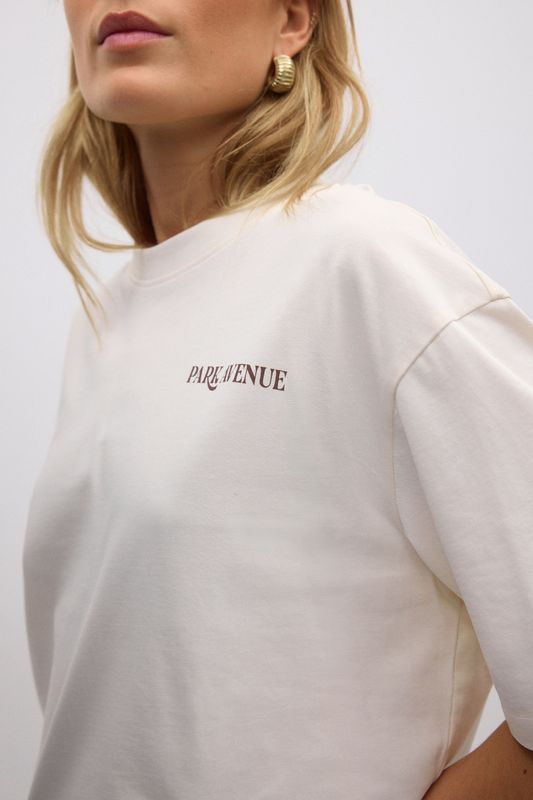 Printed oversized tee