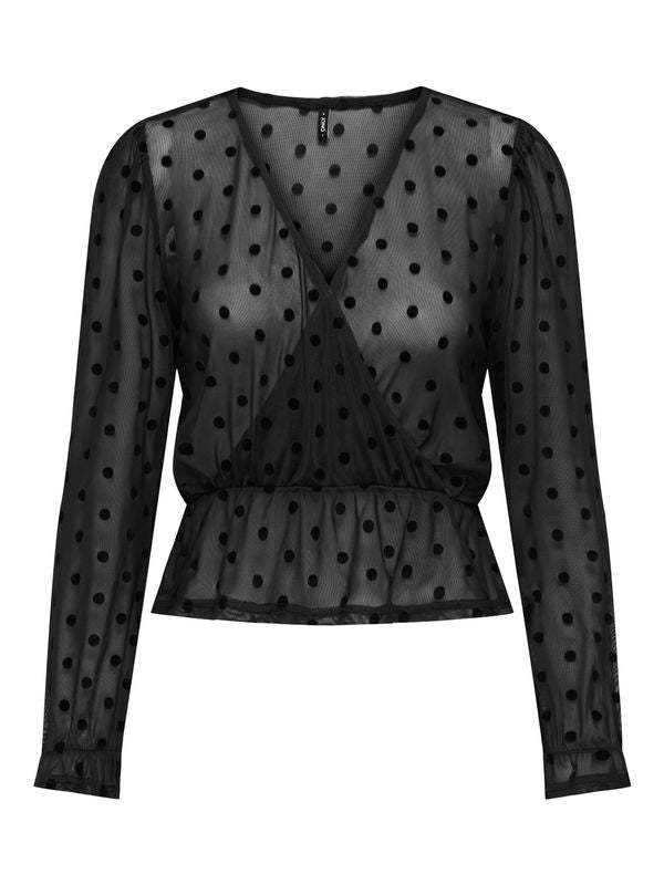 ONLJULIET L/S WRAP TOP BOX JRS