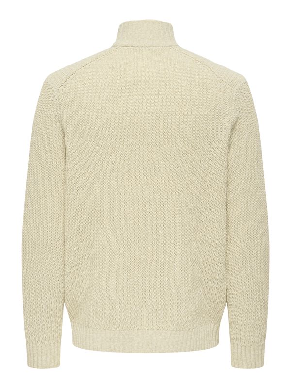 ONSJOIN REG LS HIGH NECK KNIT CAMP