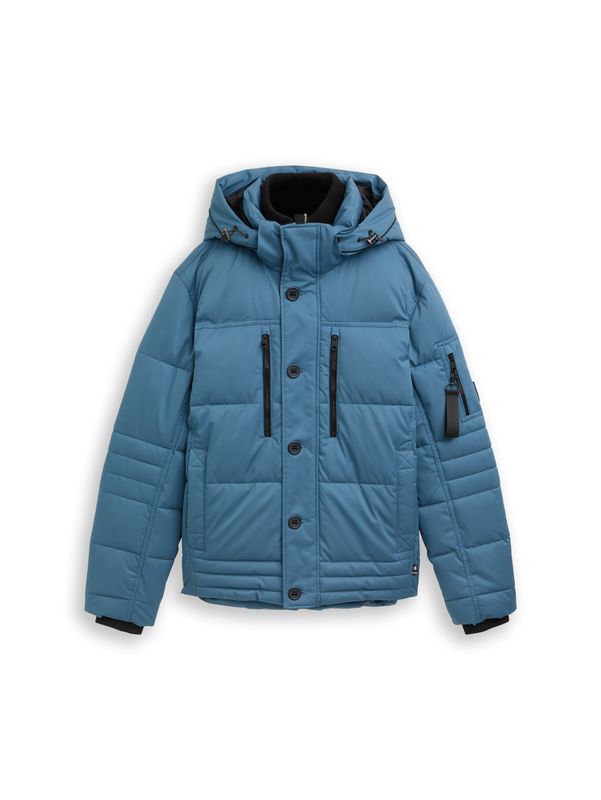 Puffer-Jacke mit abnehmbarer Kapuze