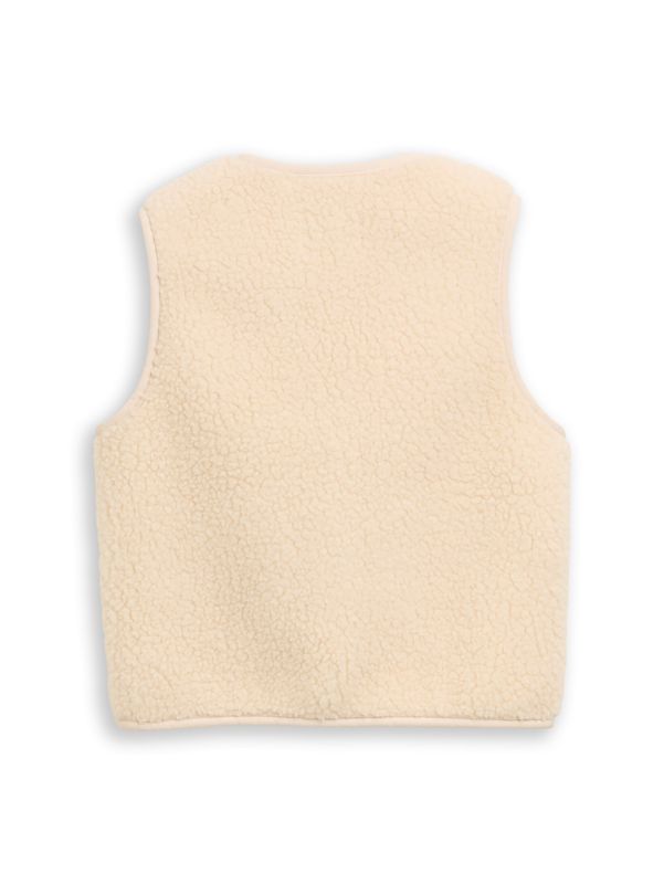 Teddy Weste mit Herztaschen und Fleece