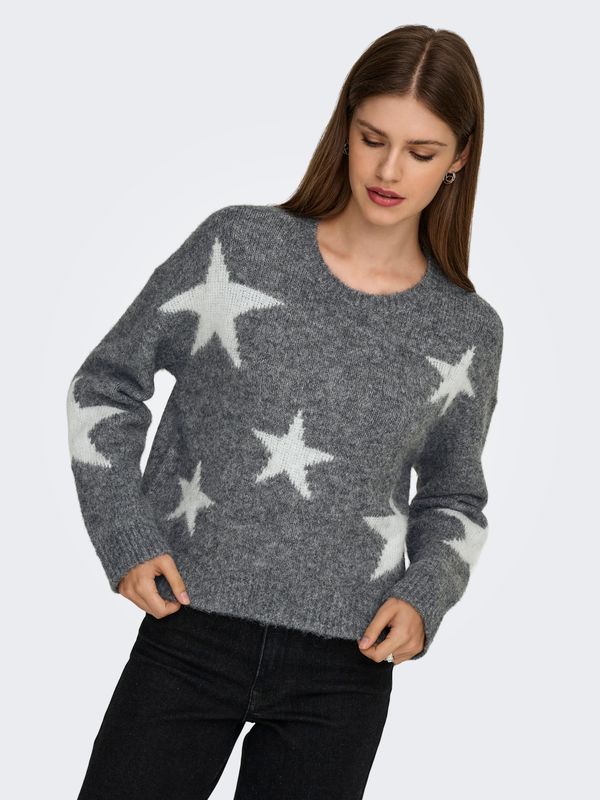 ONLAZU LS STAR O-NECK KNT