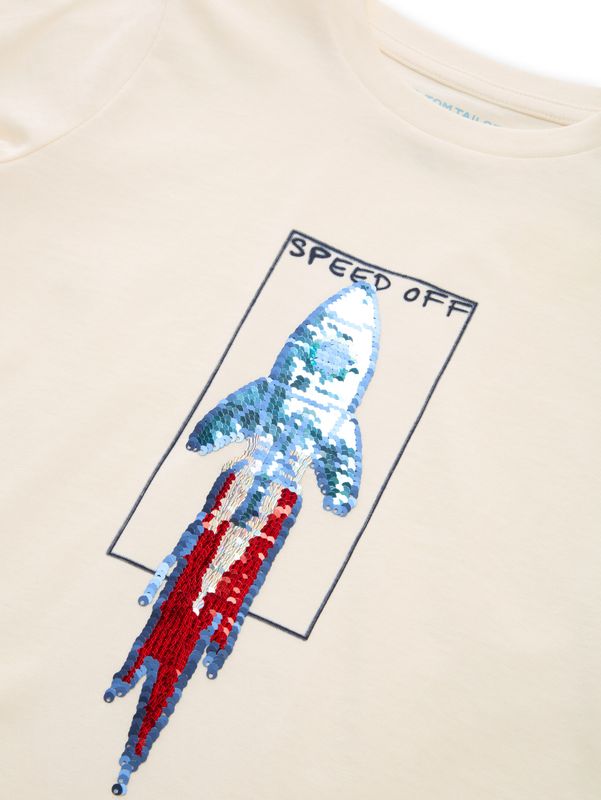 Langarmshirt mit Wendepailletten