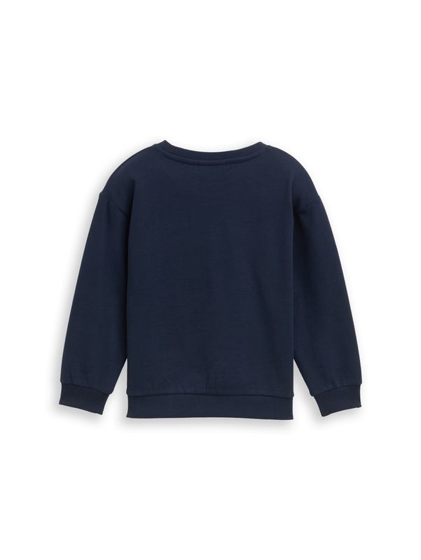 Oversize Sweatshirt mit Glitzer-Print