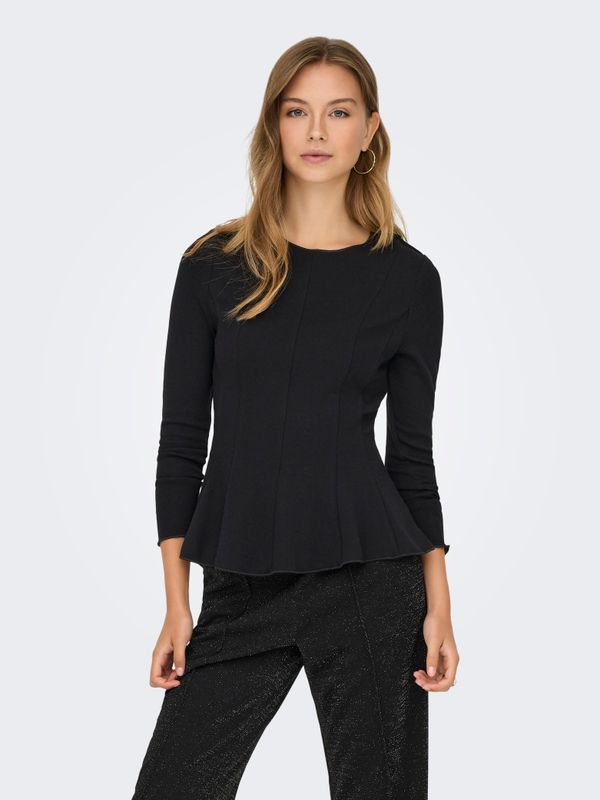 ONLKENYA L/S PEPLUM TOP JRS NOOS