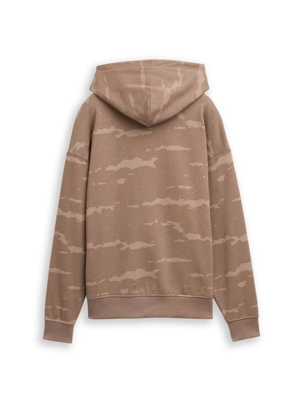 Oversize Hoodie Sweatshirt mit Allover-Print