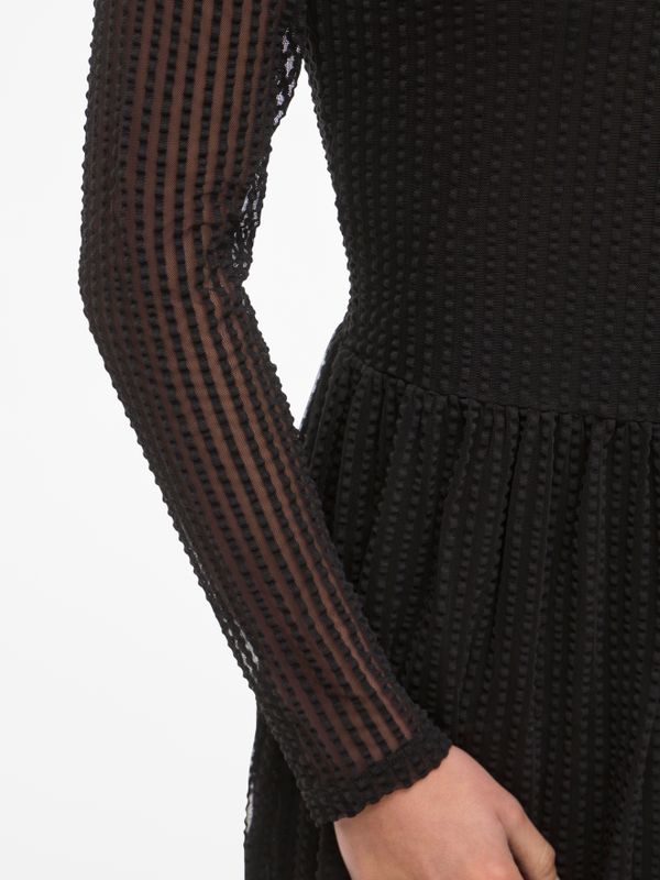 VITIONA O-NECK L/S MIDI DRESS/R