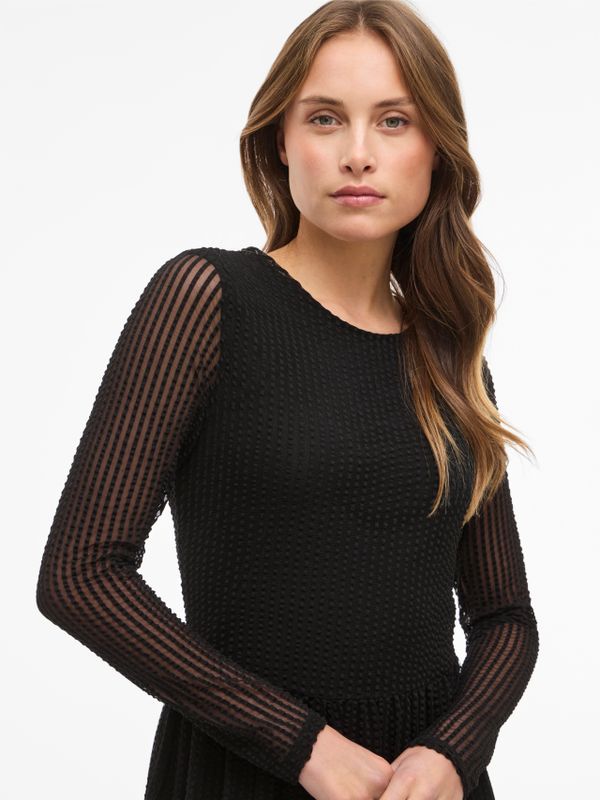 VITIONA O-NECK L/S MIDI DRESS/R