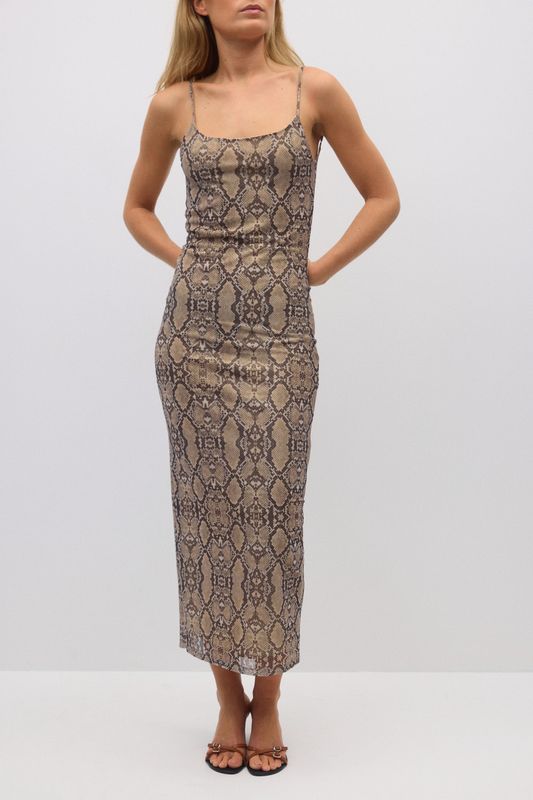 Mesh midi dress