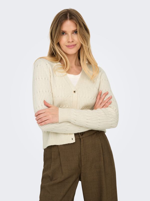 ONLKATIA LS CABLE V-NECK CARDI KNT NOOS