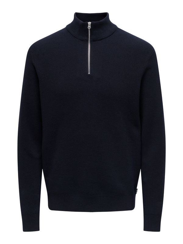 ONSPHIL REG 12 STRUC HALF ZIP KNIT NOOS