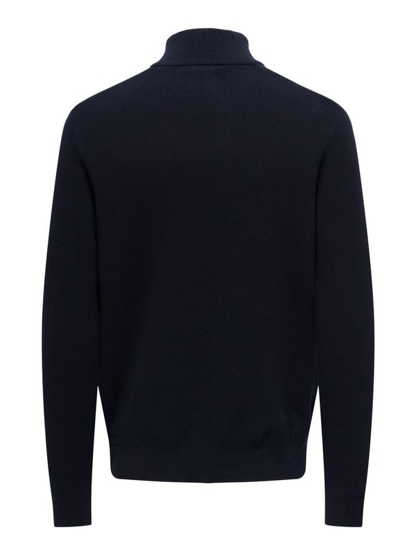 ONSPHIL REG 12 STRUC HALF ZIP KNIT NOOS