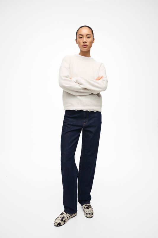 VINIKOLINA O-NECK L/S KNIT TOP - NOOS