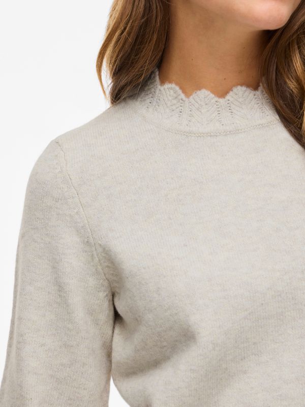 VINIKOLINA O-NECK L/S KNIT TOP - NOOS
