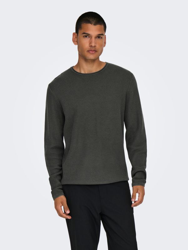 ONSERIC REG 12 STRUC CREW KNIT NOOS