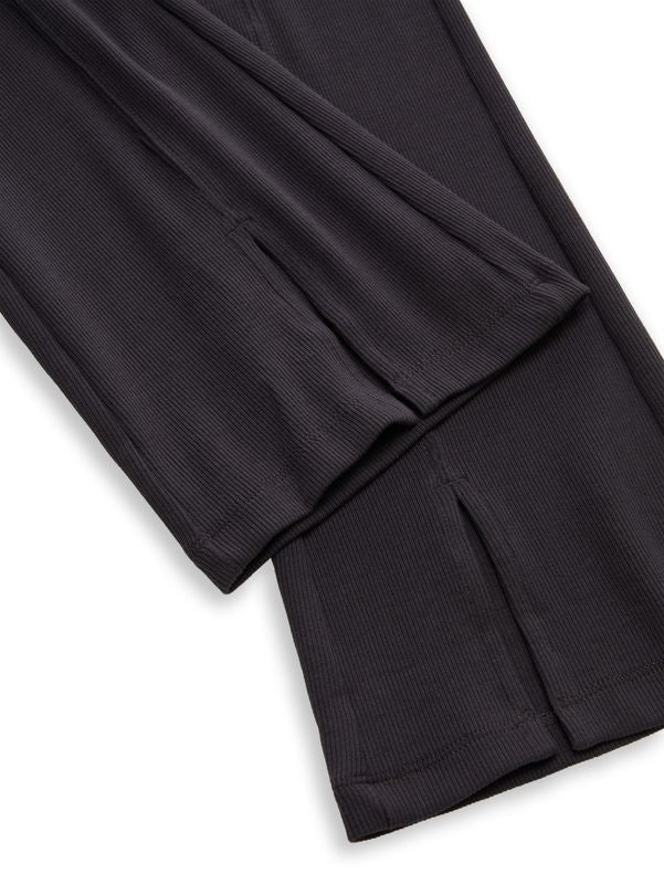 Flared Leggings mit Schlitz-Detail
