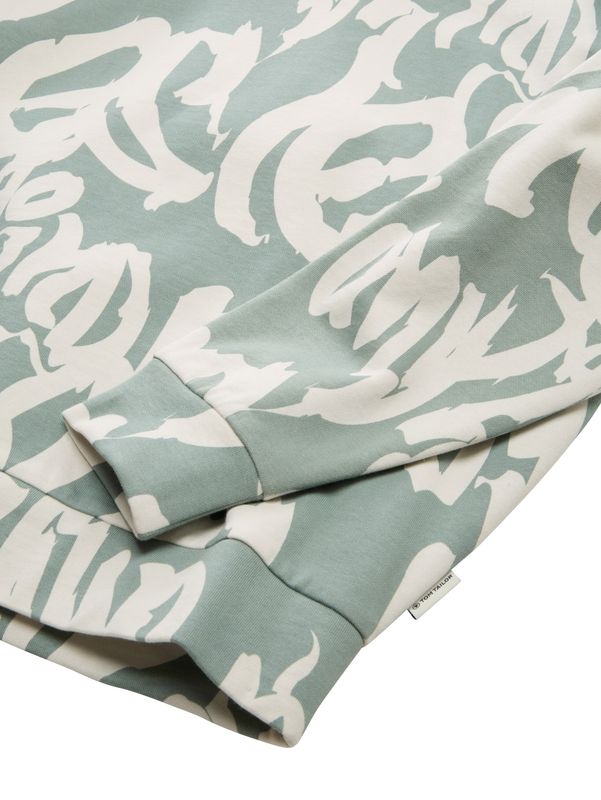 Oversize Sweatshirt mit Allover-Print