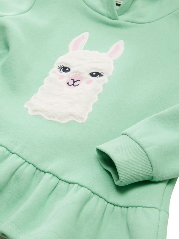 Hoodie Sweatshirt mit Volant