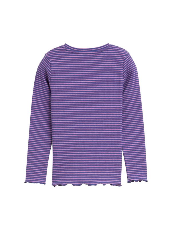 Ripp Langarmshirt mit Streifenmuster