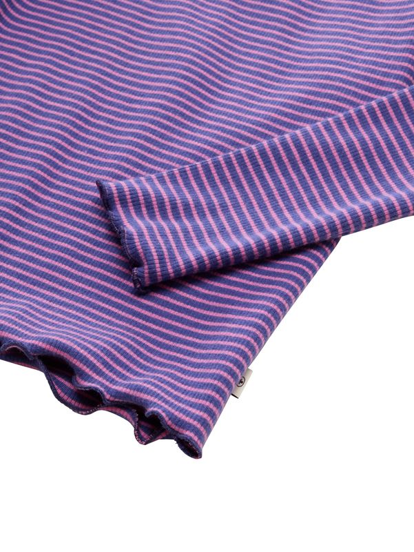 Ripp Langarmshirt mit Streifenmuster