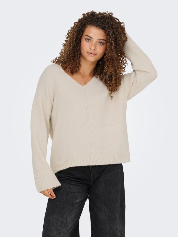 ONLWHITNEY LIFE LS V-NECK KNT