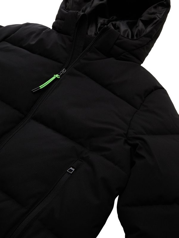Puffer-Jacke mit abnehmbarer Kapuze