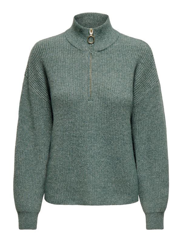 ONLTOKYO SOLID L/S ZIP PULLOVER KNT NOOS