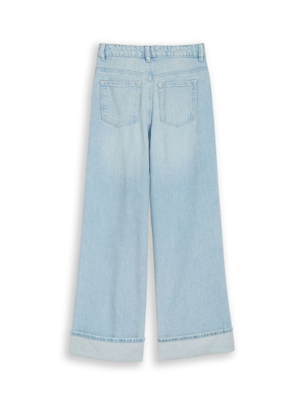 Wide Leg Jeans mit Turn-up