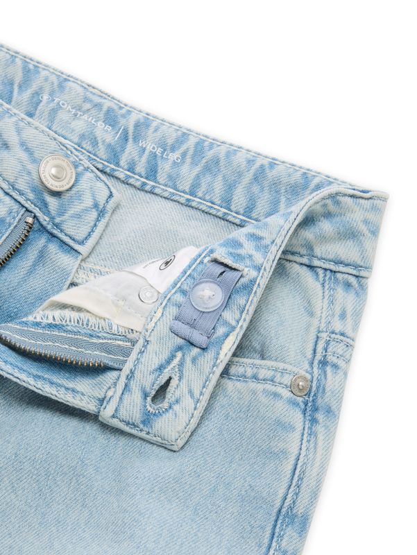 Wide Leg Jeans mit Turn-up