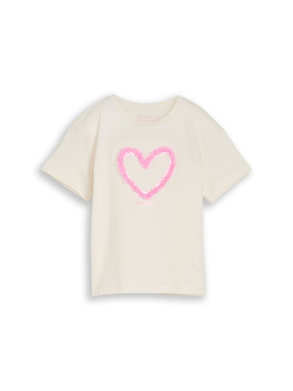 Oversize T-Shirt mit Tüll-Detail