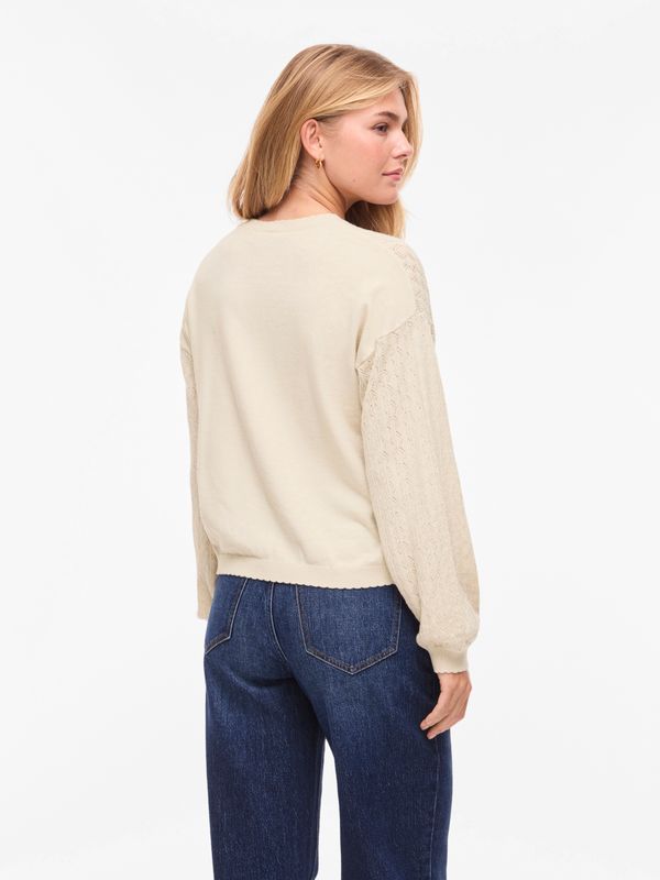 VIEMI NEW O-NECK L/S KNIT TOP/TES