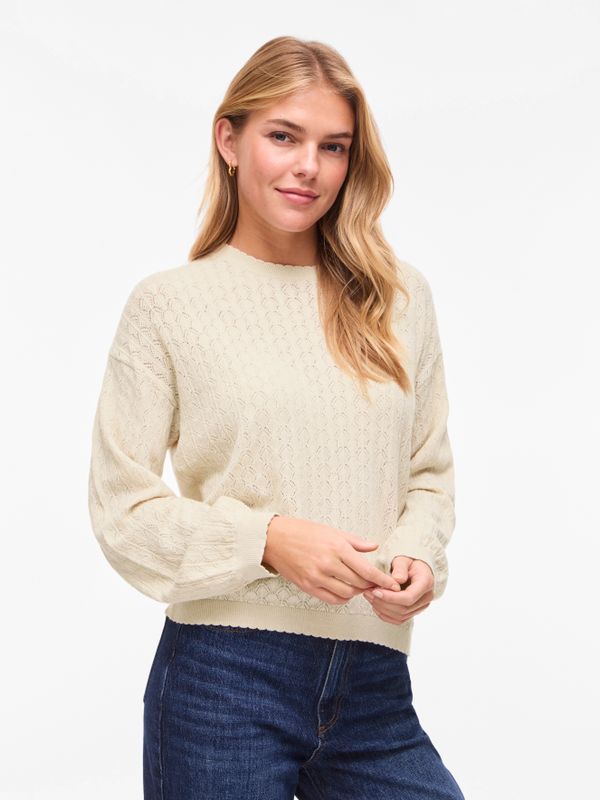 VIEMI NEW O-NECK L/S KNIT TOP/TES