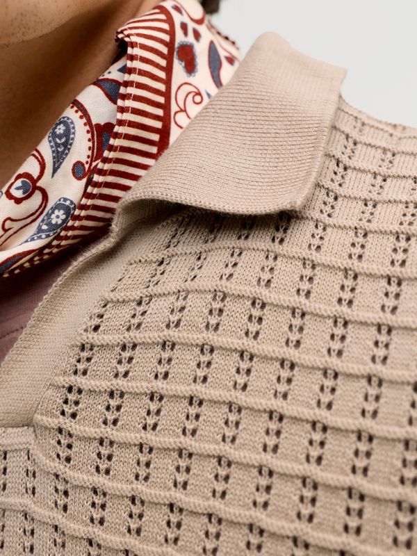 JORNANTUCKET KNIT SPLIT NECK POLO SA26