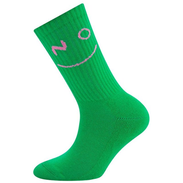 Tennissocken Kinder Neon Smiley
