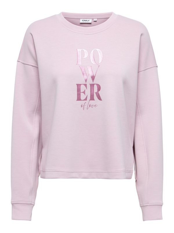 ONLALINA LIFE SLIT O-NECK PRINT CS SWT