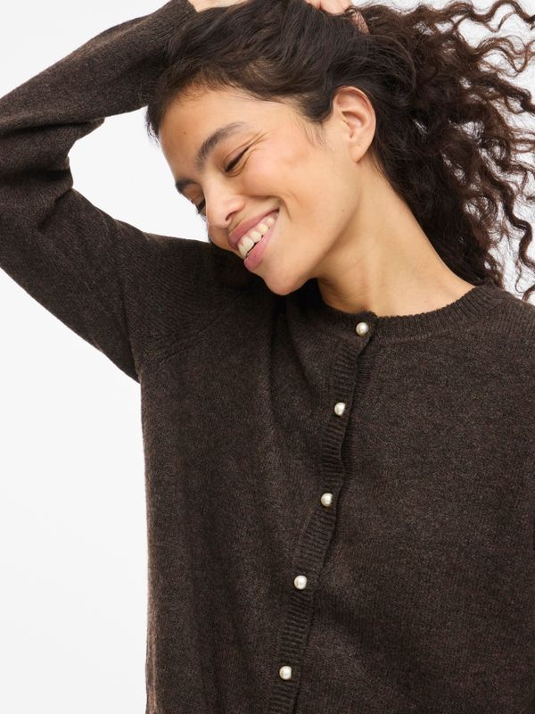 VISALSA L/S O-NECK KNIT CARDIGAN/TES