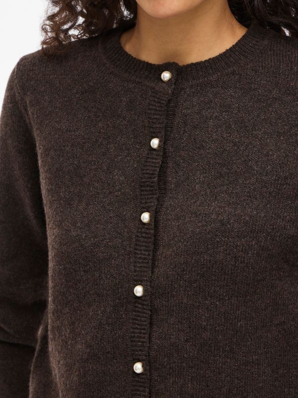 VISALSA L/S O-NECK KNIT CARDIGAN/TES