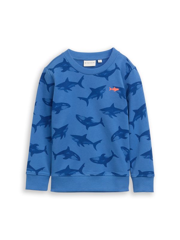Basic Sweatshirt mit Allover-Print