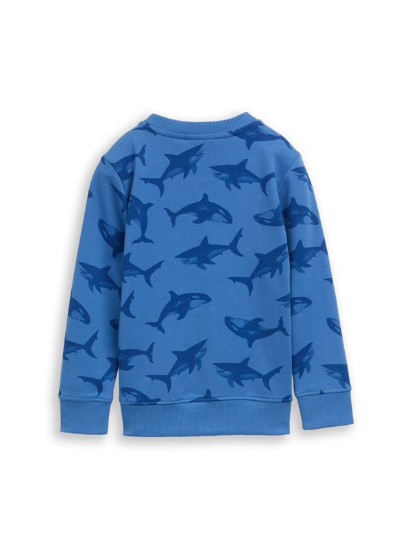 Basic Sweatshirt mit Allover-Print