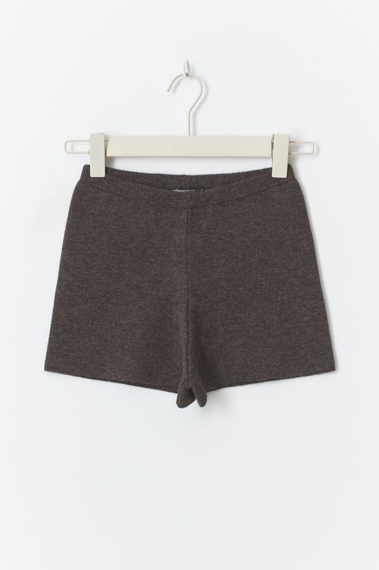 Knitted mini shorts